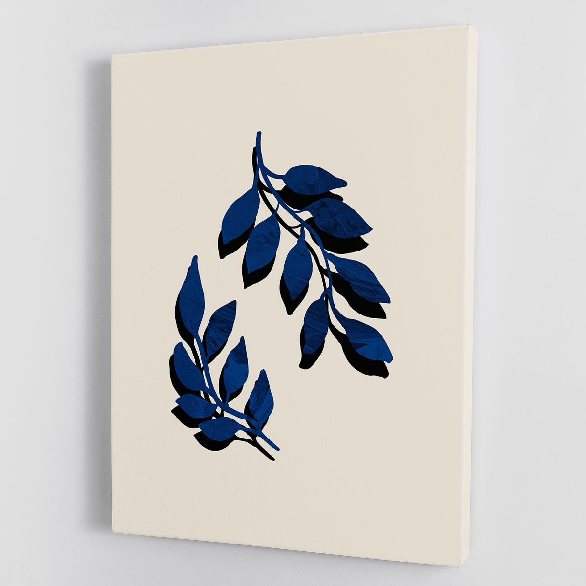 Blue Twig Brush Canvas Print or Poster - 1x - 1