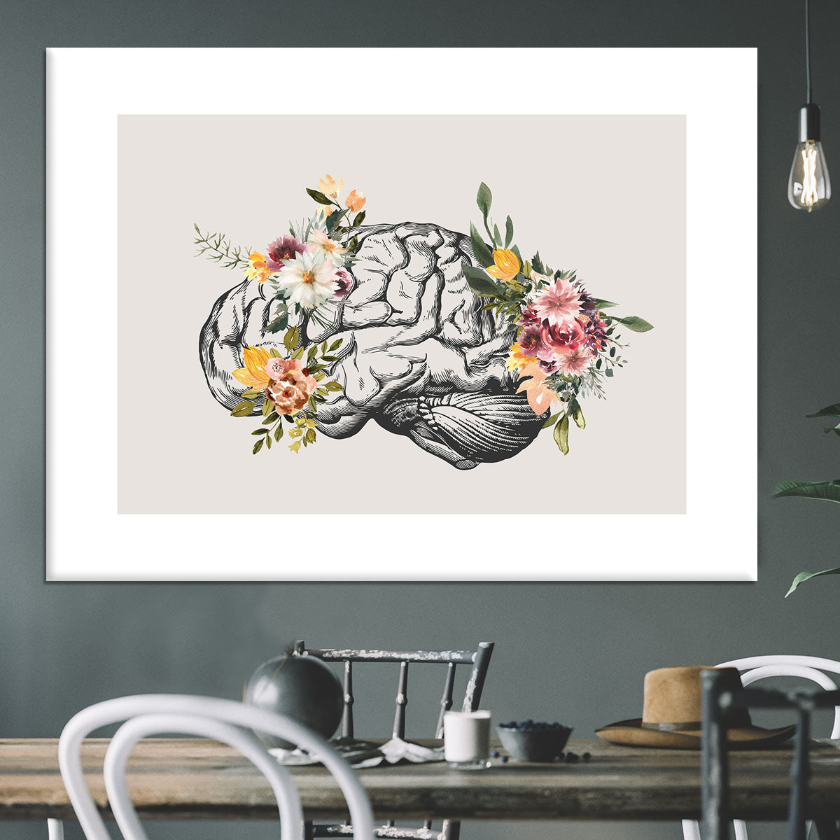 Brain Bloom Canvas Print or Poster - Canvas Art Rocks - 3