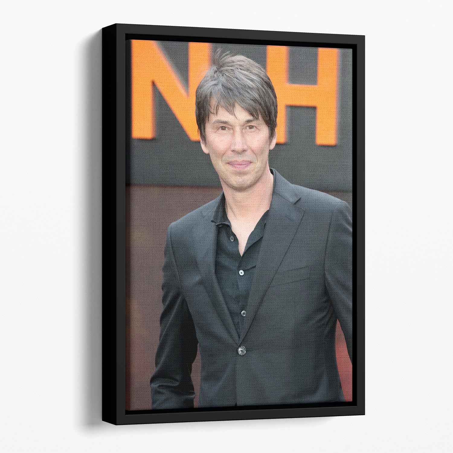 Brian Cox at the Oppenheimer premiere Floating Framed Canvas - Canvas Art Rocks - 1