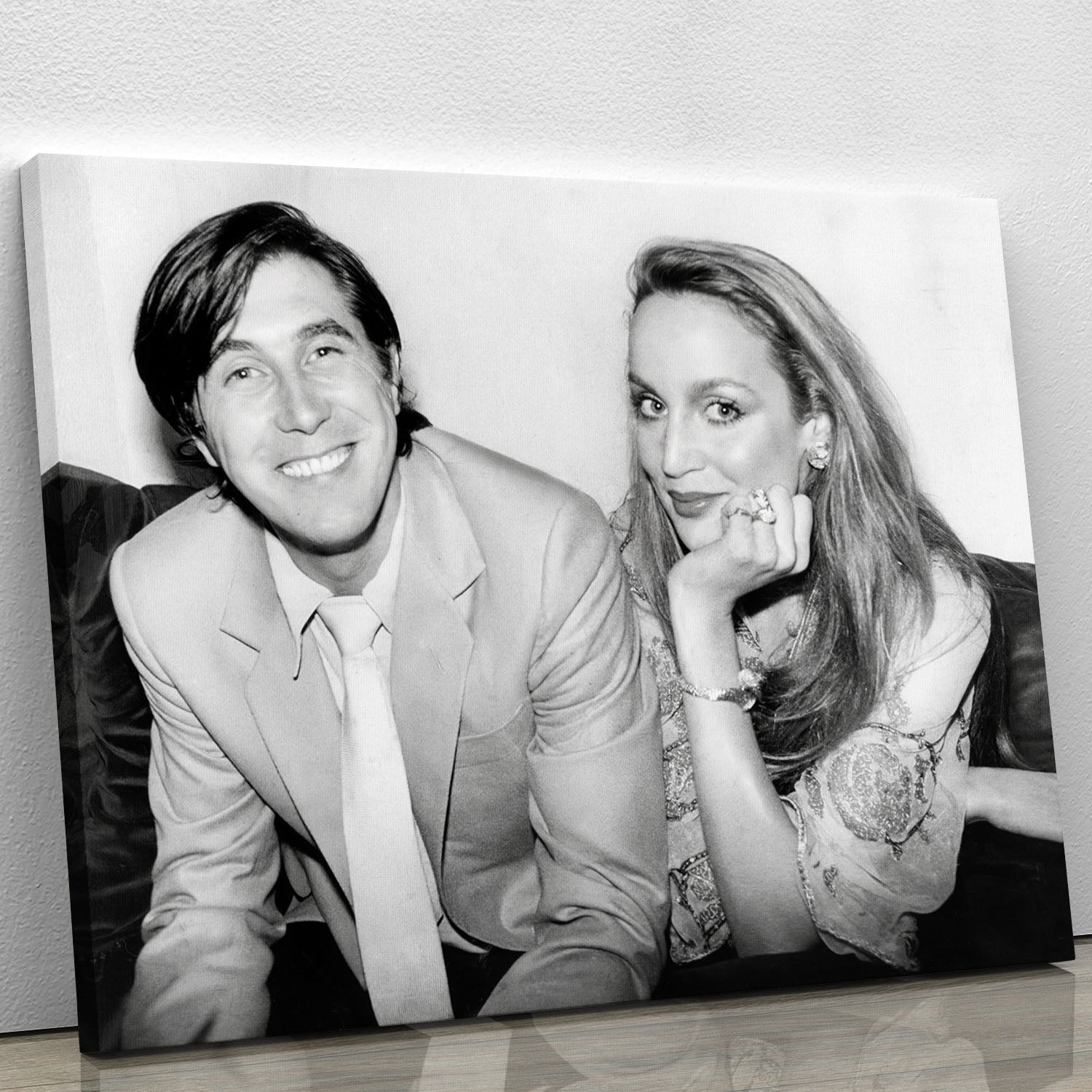 Bryan Ferry and Jerry Hall Canvas Print or Poster - Canvas Art Rocks - 1