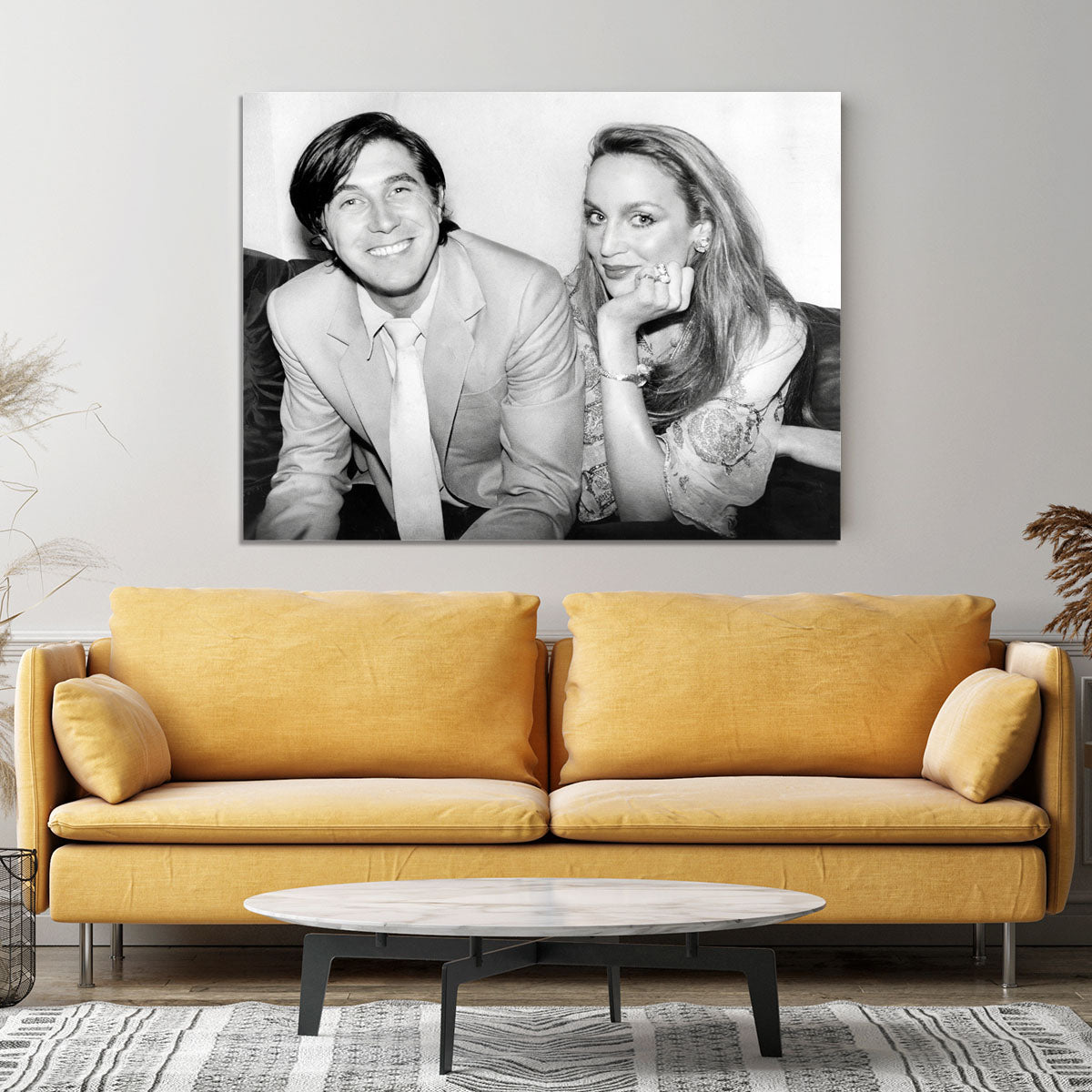 Bryan Ferry and Jerry Hall Canvas Print or Poster - Canvas Art Rocks - 4
