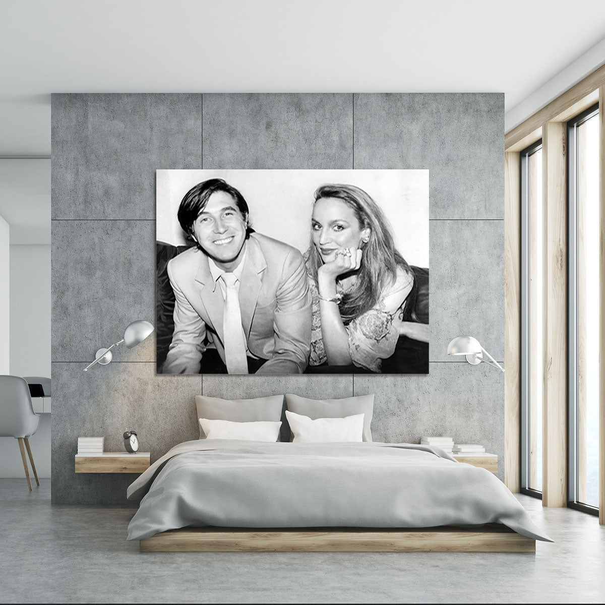 Bryan Ferry and Jerry Hall Canvas Print or Poster - Canvas Art Rocks - 5