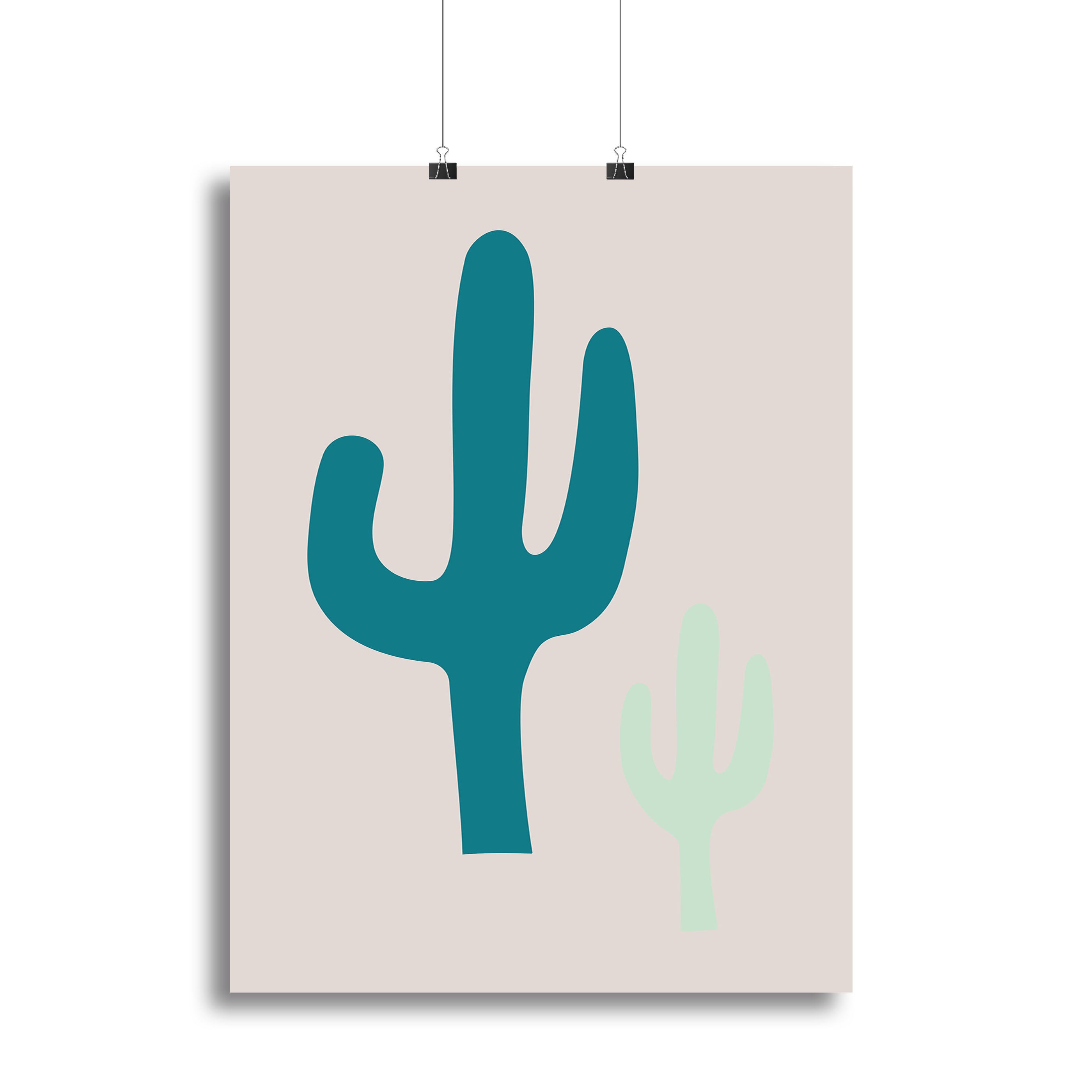 Cactus Beige Canvas Print or Poster - 1x - 2