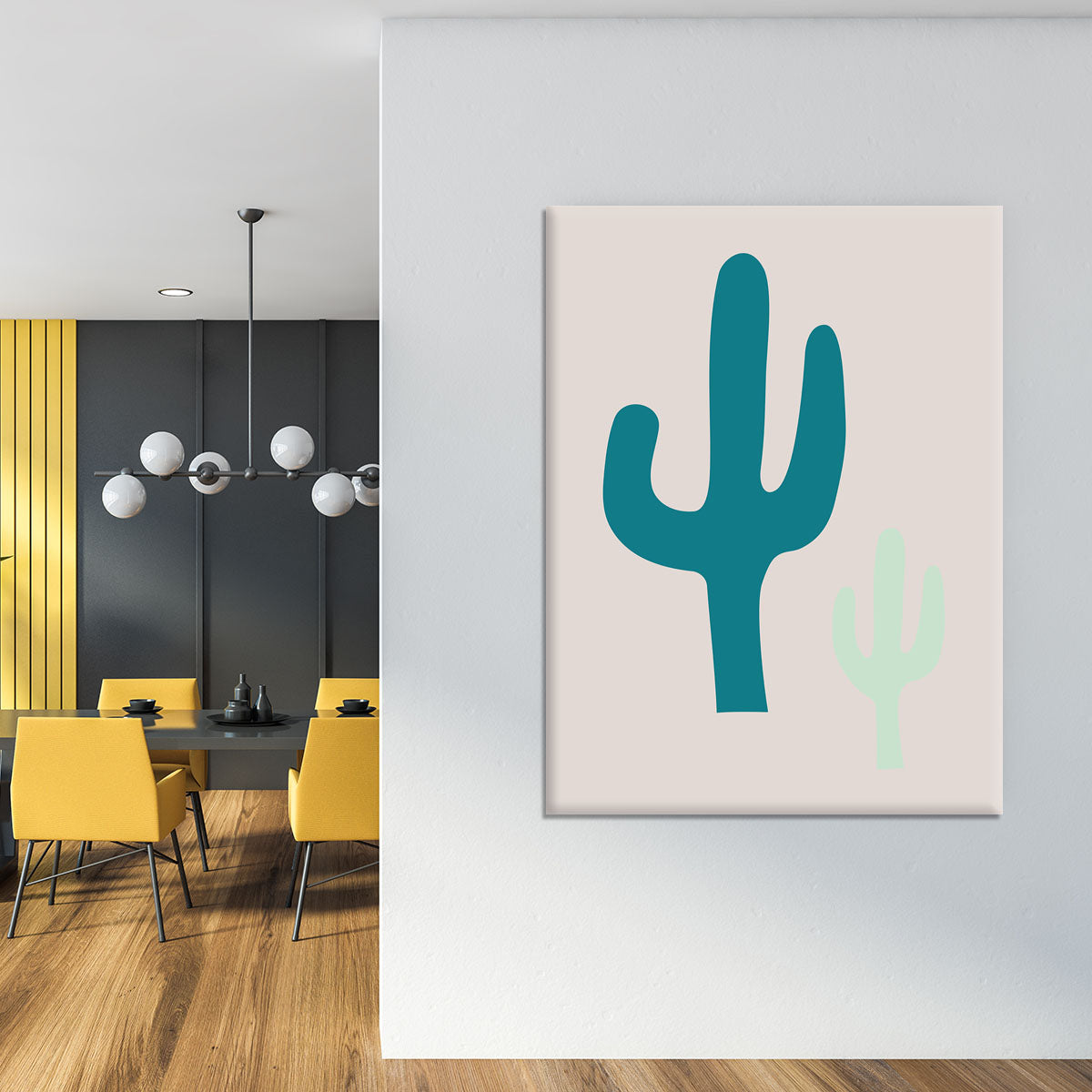 Cactus Beige Canvas Print or Poster - 1x - 4