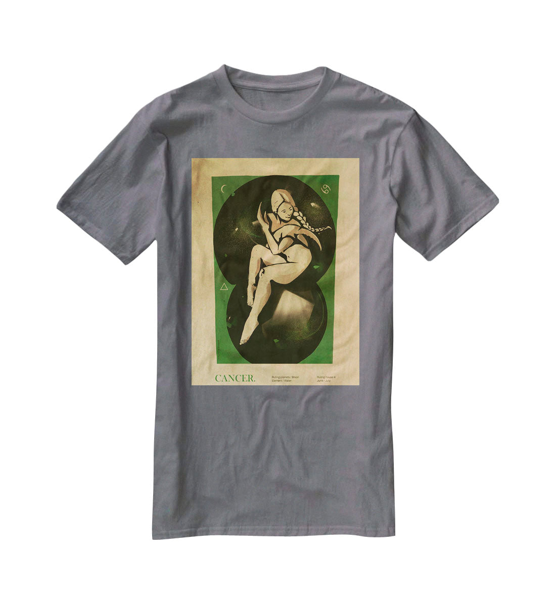 Cancer Celestial Nurturing Poster T-Shirt - Canvas Art Rocks - 3