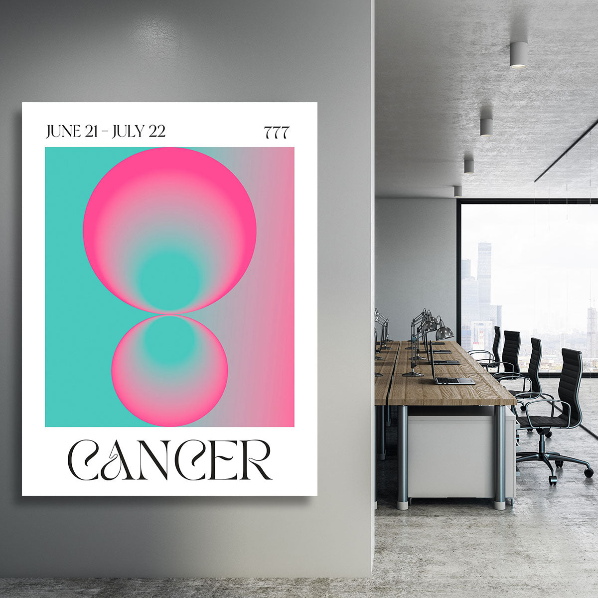 Cancer Zodiac Nurturing Art Canvas Print or Poster - Canvas Art Rocks - 3