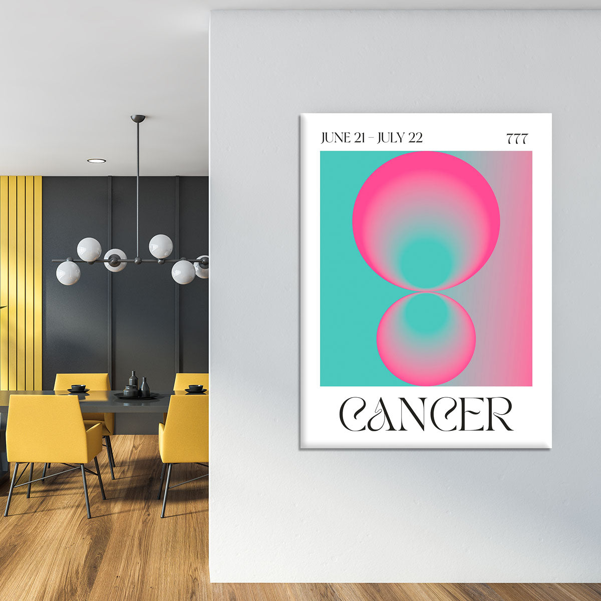 Cancer Zodiac Nurturing Art Canvas Print or Poster - Canvas Art Rocks - 4