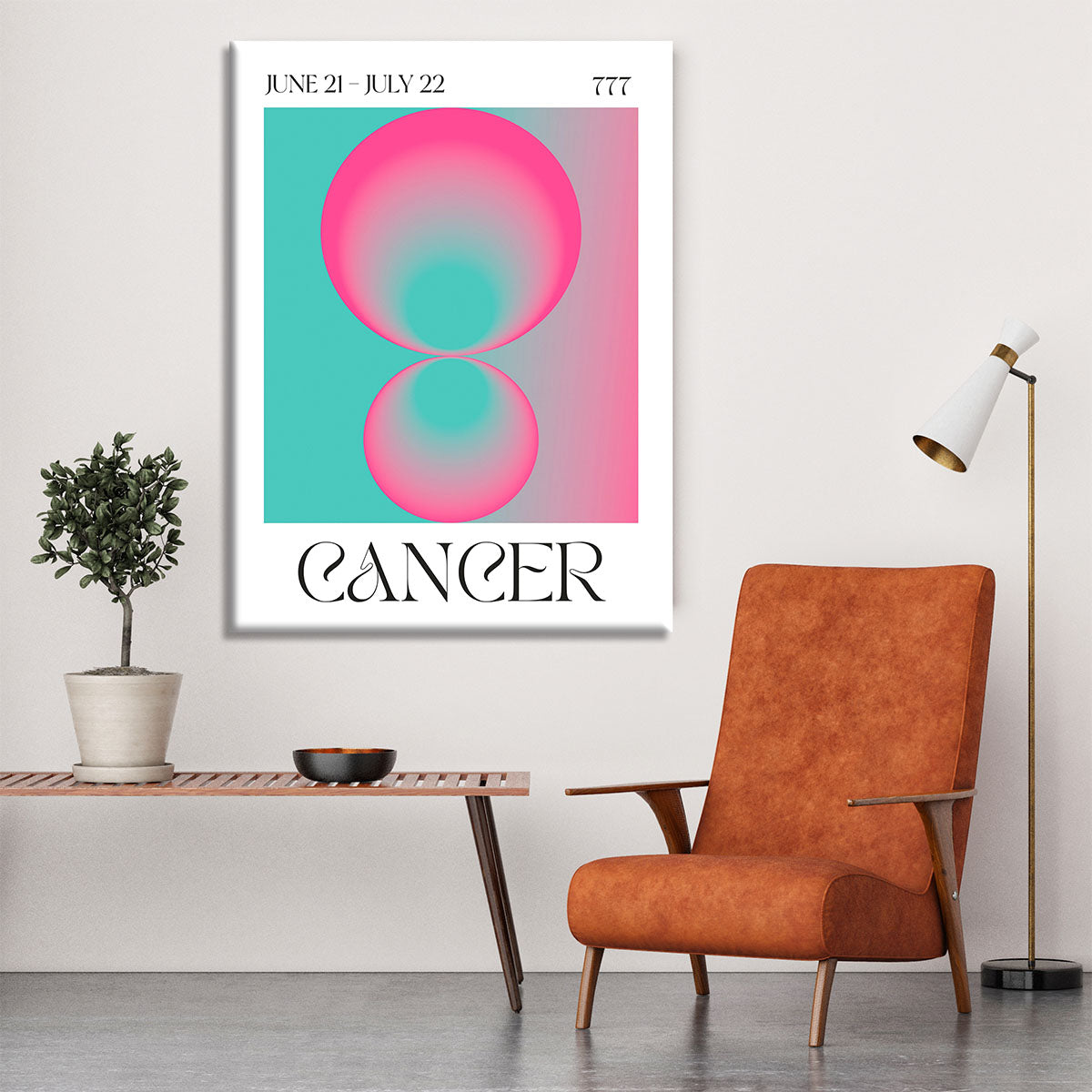 Cancer Zodiac Nurturing Art Canvas Print or Poster - Canvas Art Rocks - 6