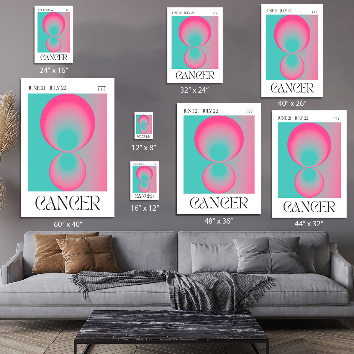 Cancer Zodiac Nurturing Art Canvas Print or Poster - Canvas Art Rocks - 7