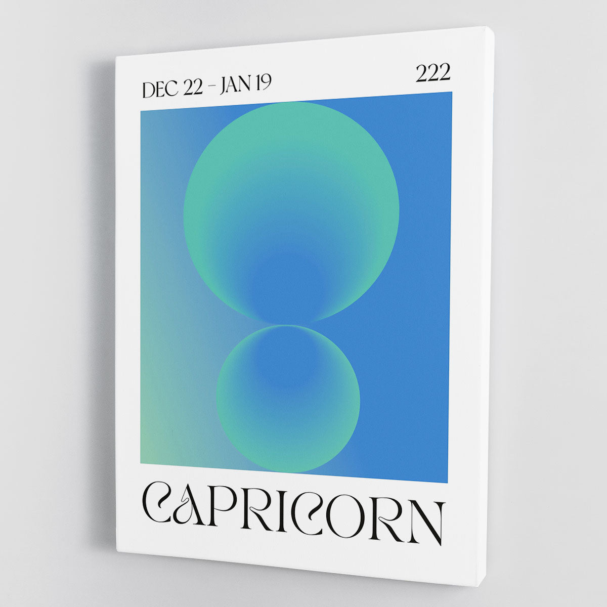 Capricorn Galactic Energy Art Canvas Print or Poster - Canvas Art Rocks - 1