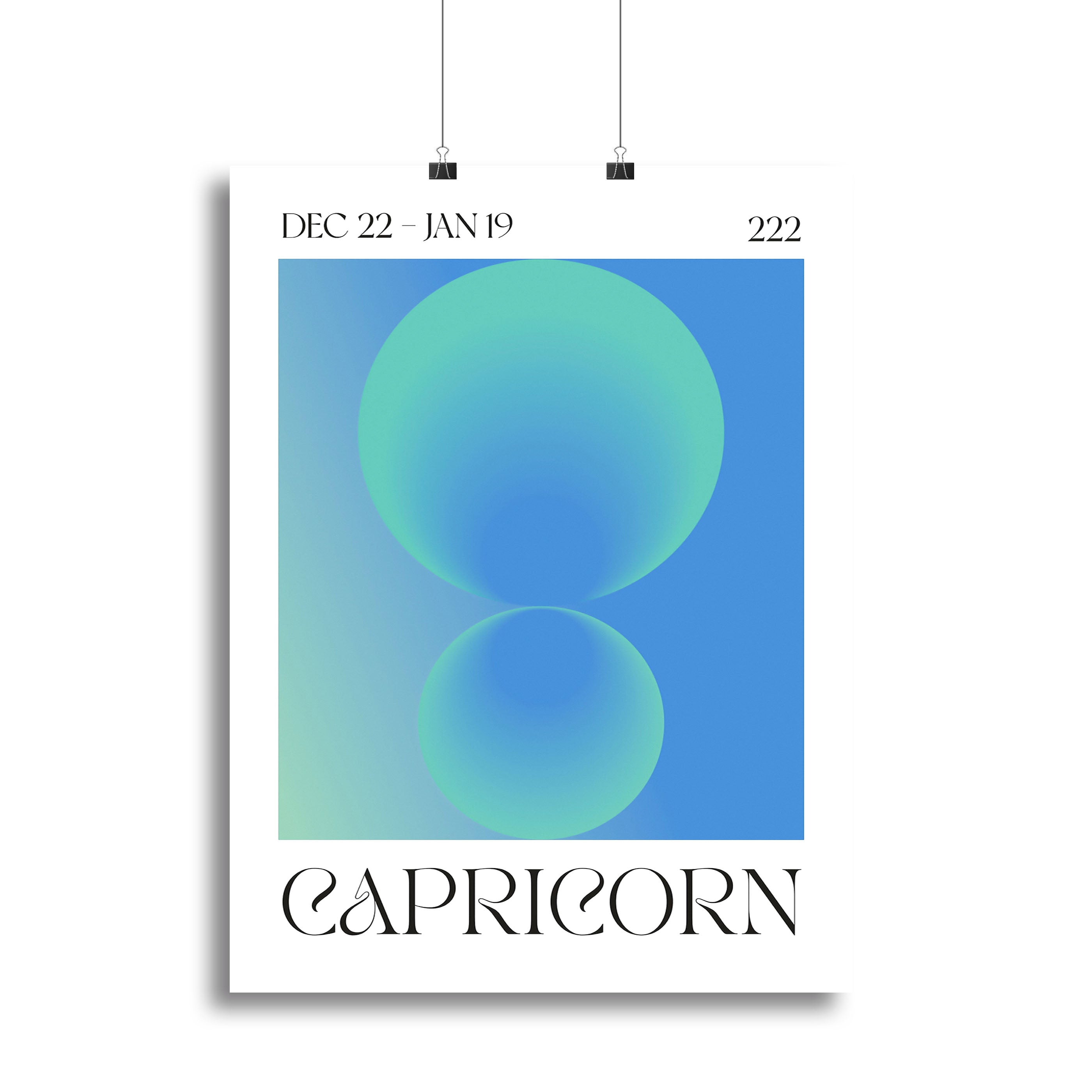 Capricorn Galactic Energy Art Canvas Print or Poster - Canvas Art Rocks - 2