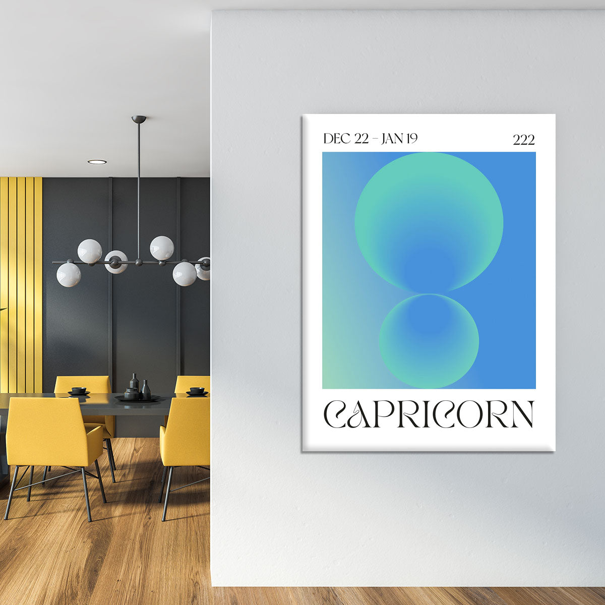 Capricorn Galactic Energy Art Canvas Print or Poster - Canvas Art Rocks - 4