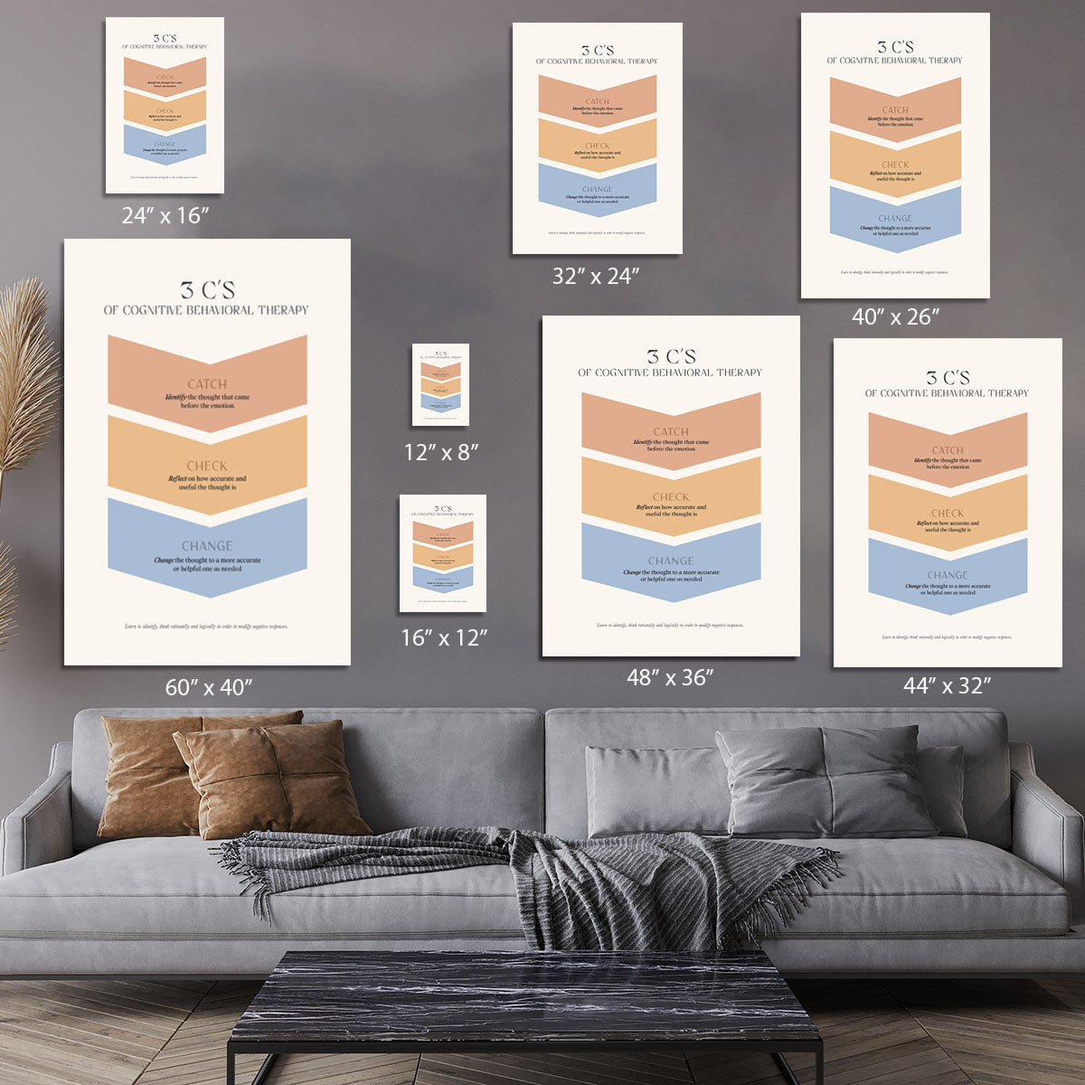 Catch Check Change Canvas Print or Poster - Canvas Art Rocks - 7