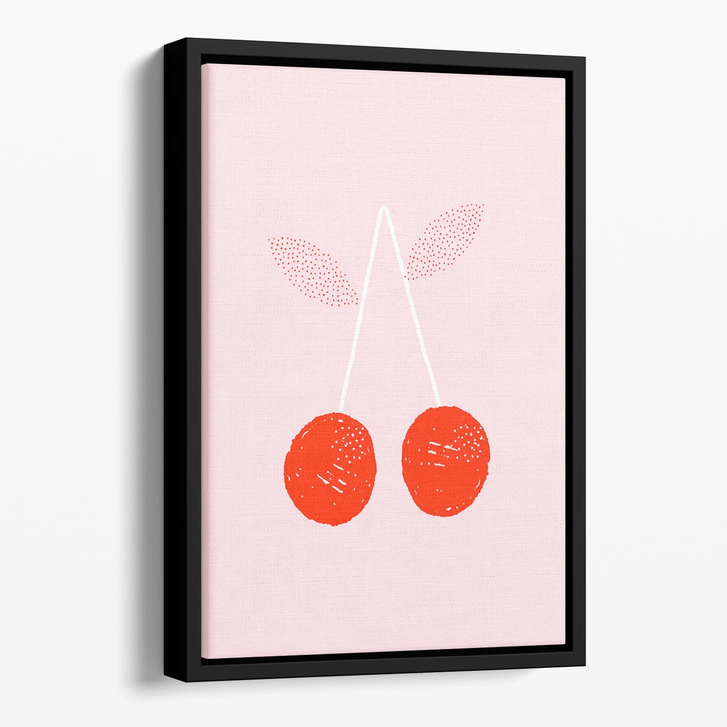 Cherries Floating Framed Canvas - Canvas Art Rocks - 1