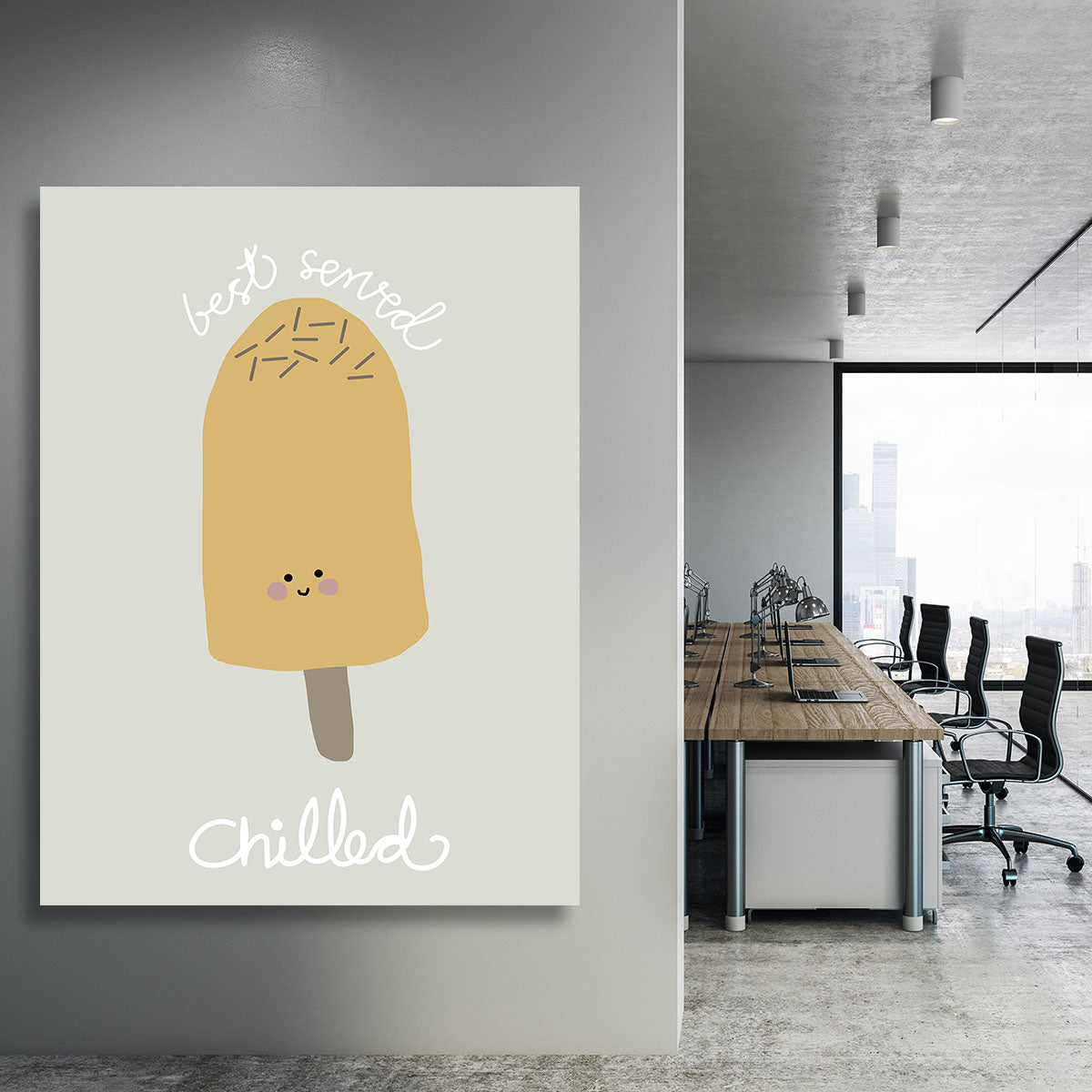 Chilled Ice Cream Canvas Print or Poster - 1x - 3