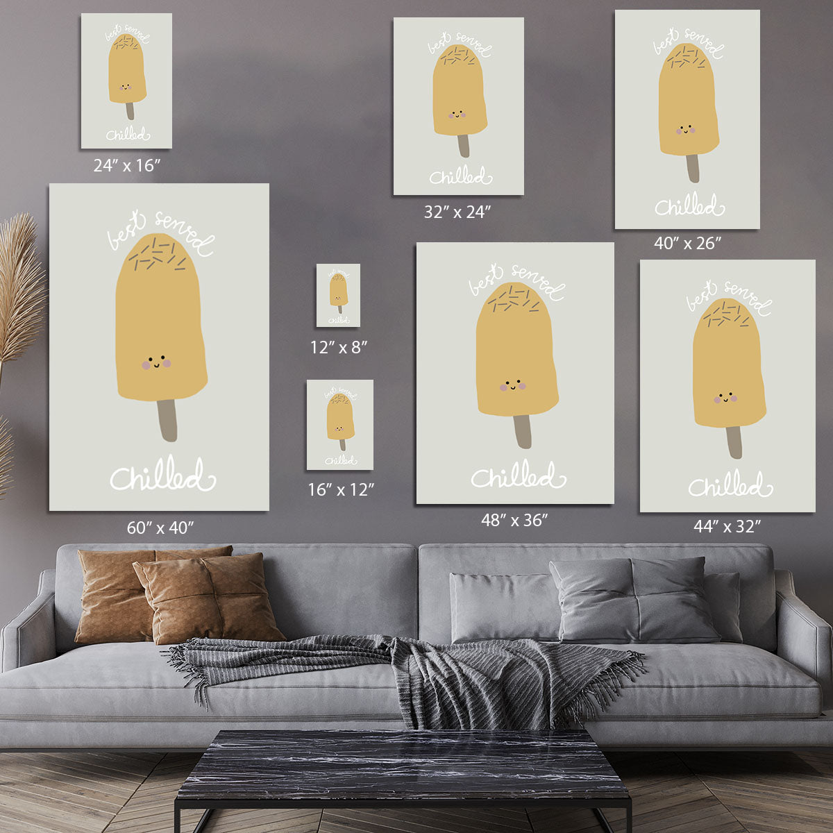 Chilled Ice Cream Canvas Print or Poster - 1x - 7