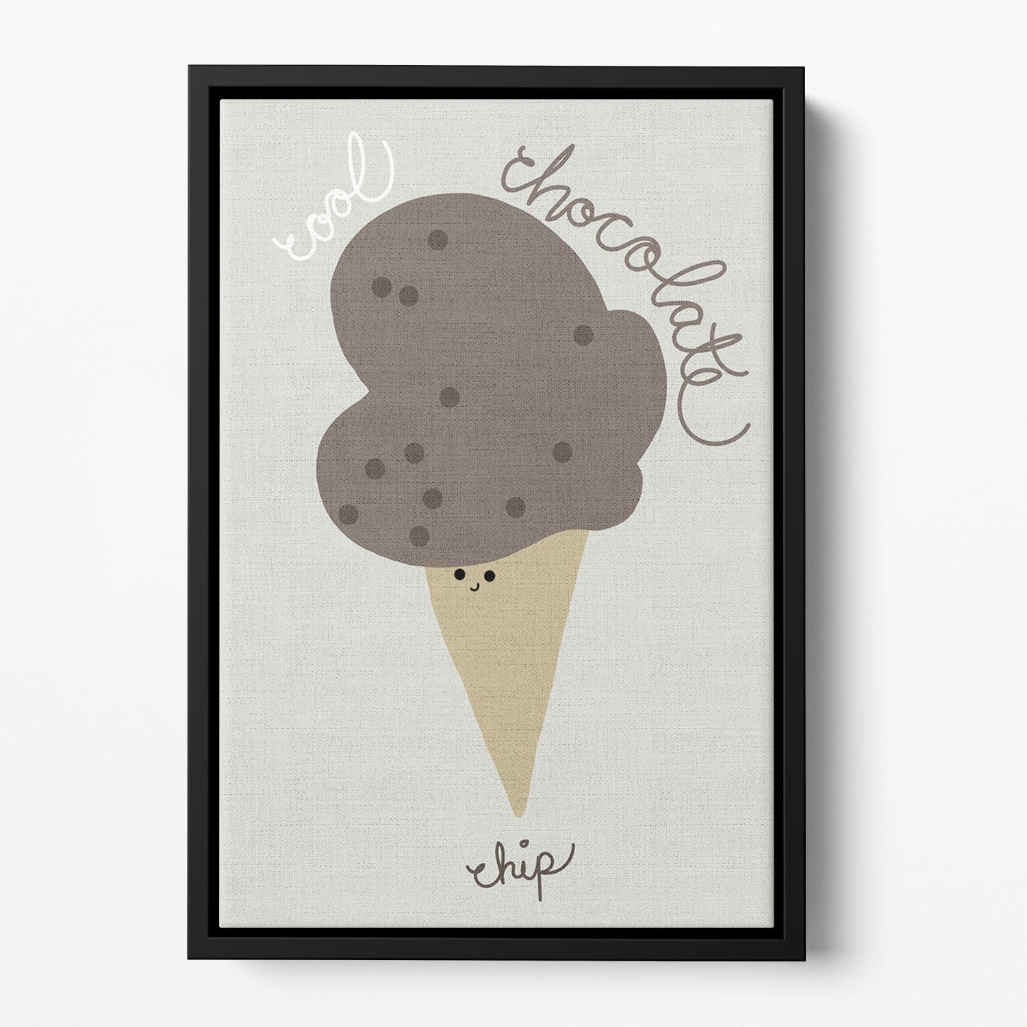 Chocolate Chip Floating Framed Canvas - 1x - 2