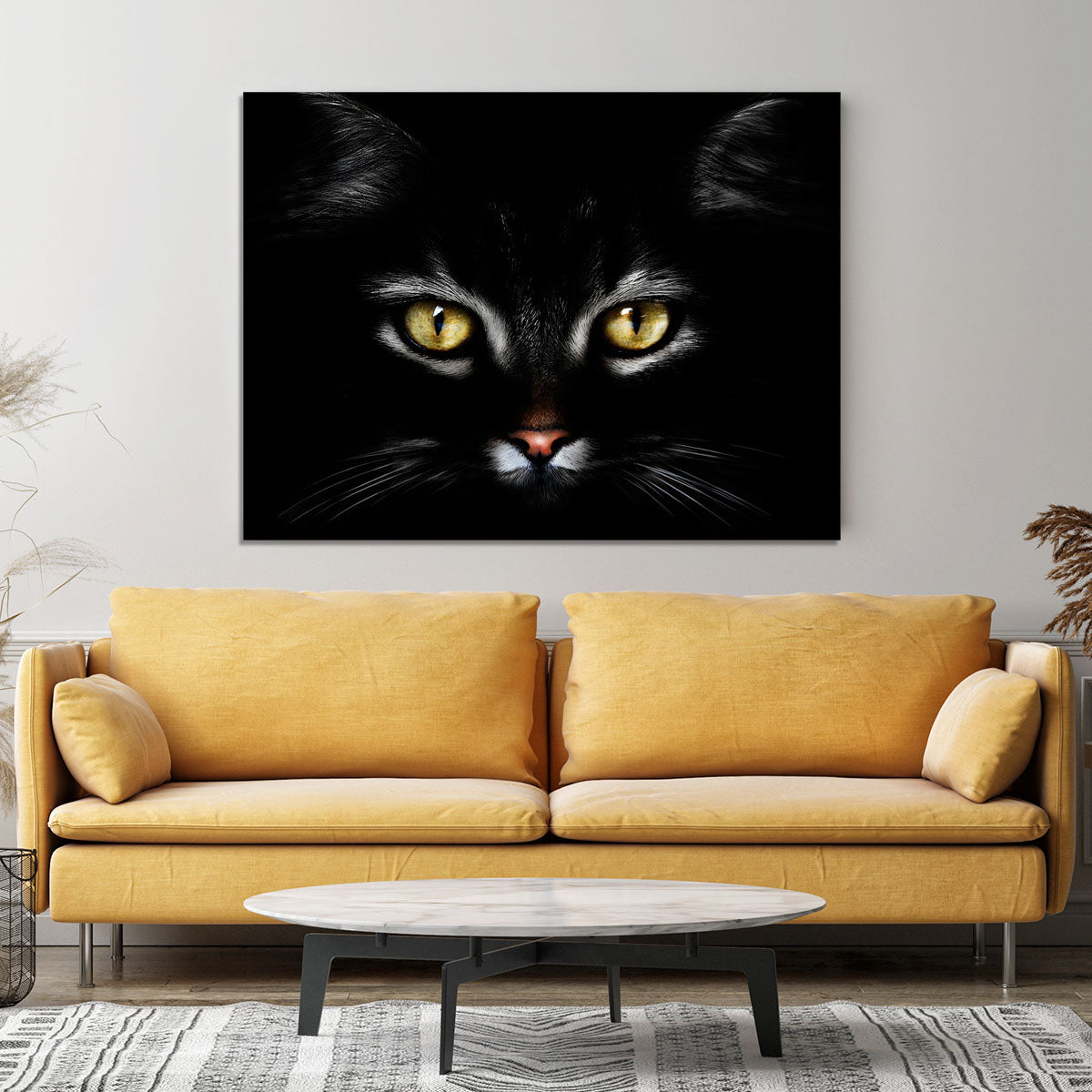 Close Up Cat Canvas Print or Poster - 1x - 4