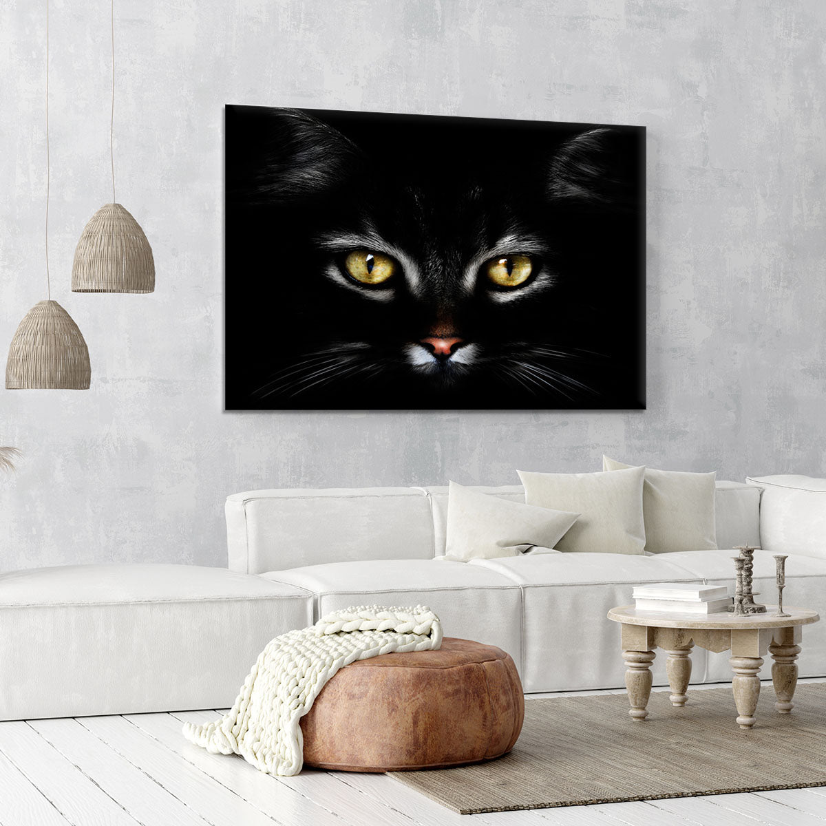 Close Up Cat Canvas Print or Poster - 1x - 6