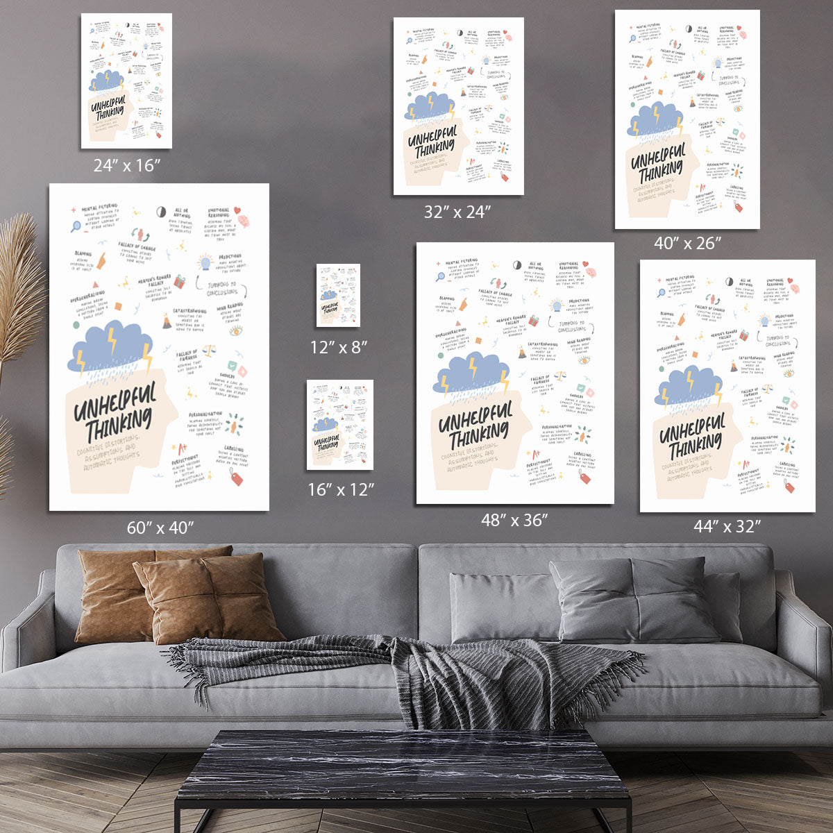 Cognitive Distortion Canvas Print or Poster - Canvas Art Rocks - 7