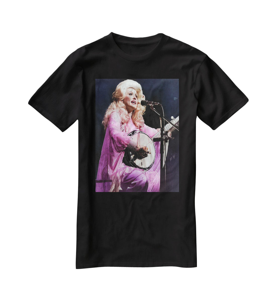 Dolly Parton Performing T-Shirt - Canvas Art Rocks - 1