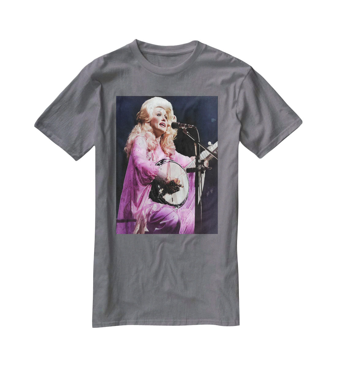 Dolly Parton Performing T-Shirt - Canvas Art Rocks - 3