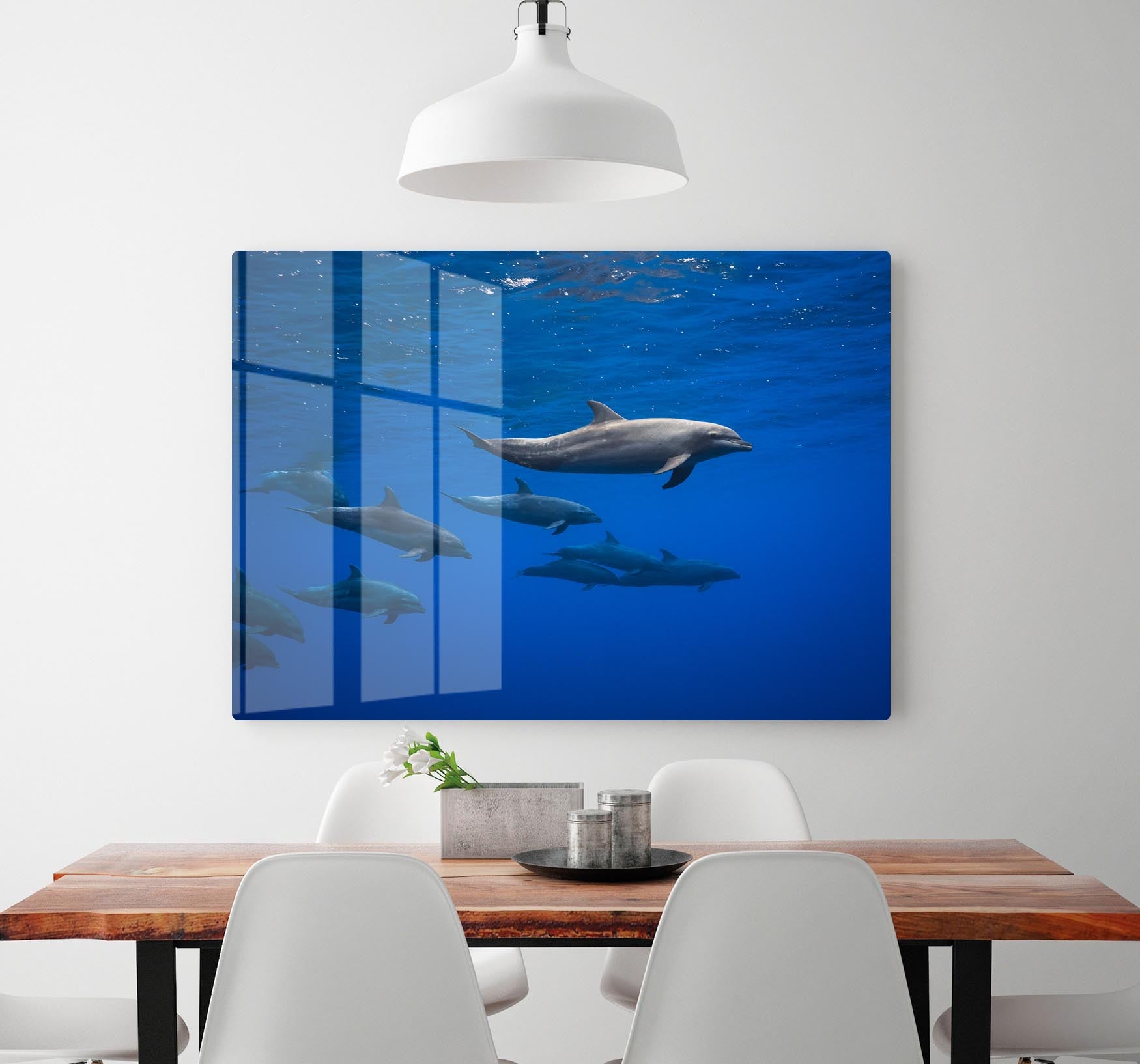 Dolphins Acrylic Block - 1x - 2