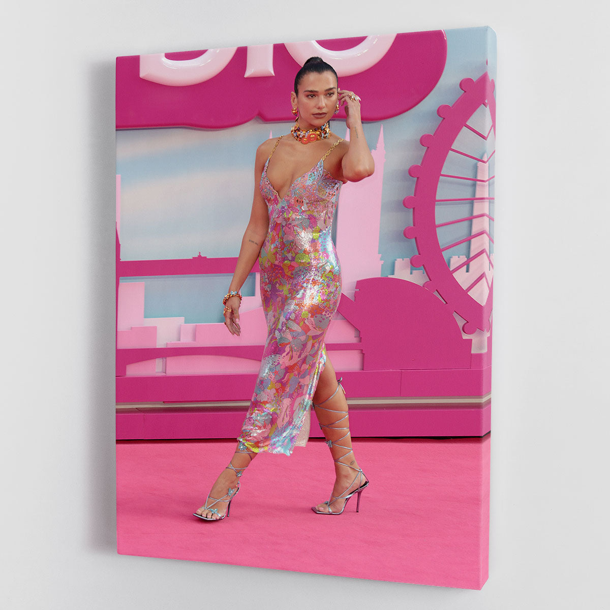 Dua Lipa at the Barbie premiere Canvas Print or Poster - Canvas Art Rocks - 1