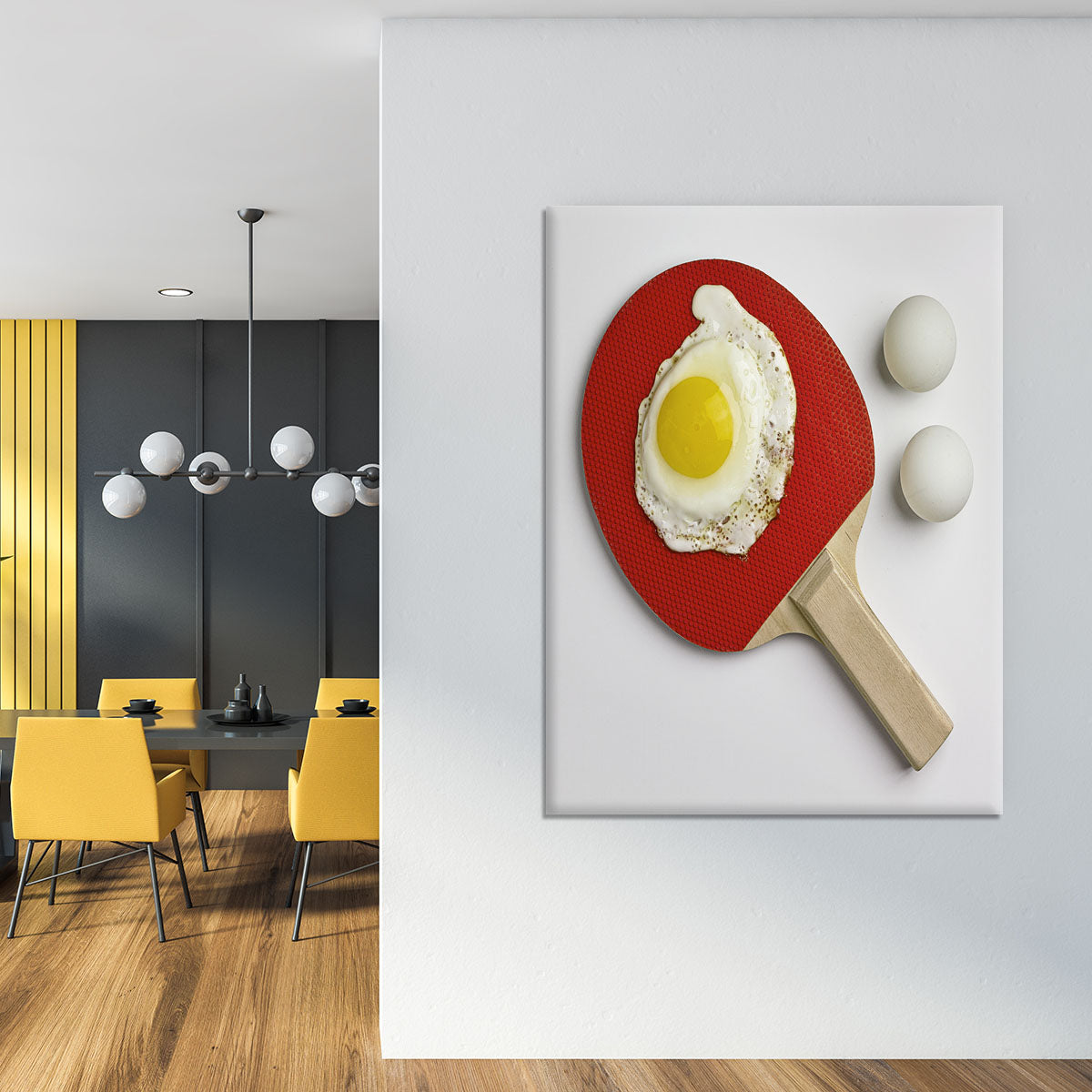 Egg Ping Pong Canvas Print or Poster - 1x - 4