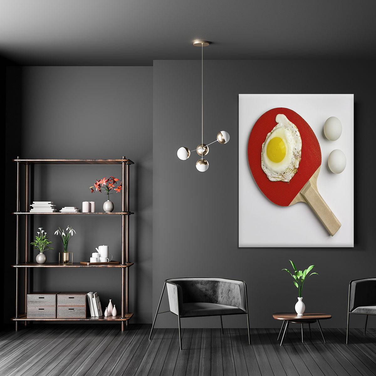 Egg Ping Pong Canvas Print or Poster - 1x - 5