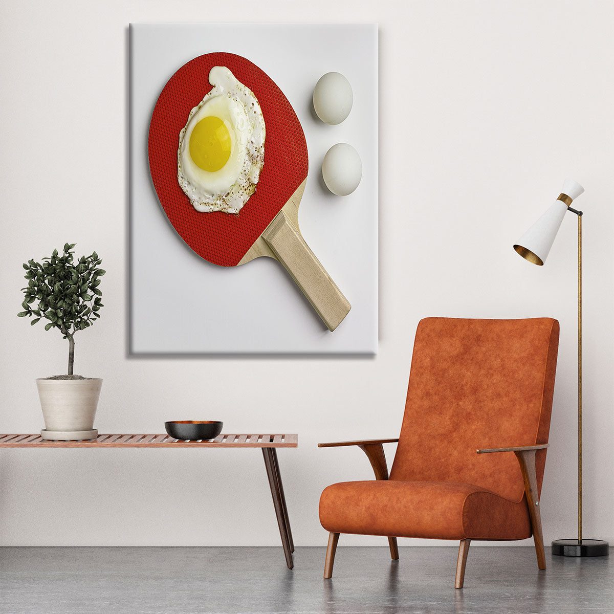 Egg Ping Pong Canvas Print or Poster - 1x - 6