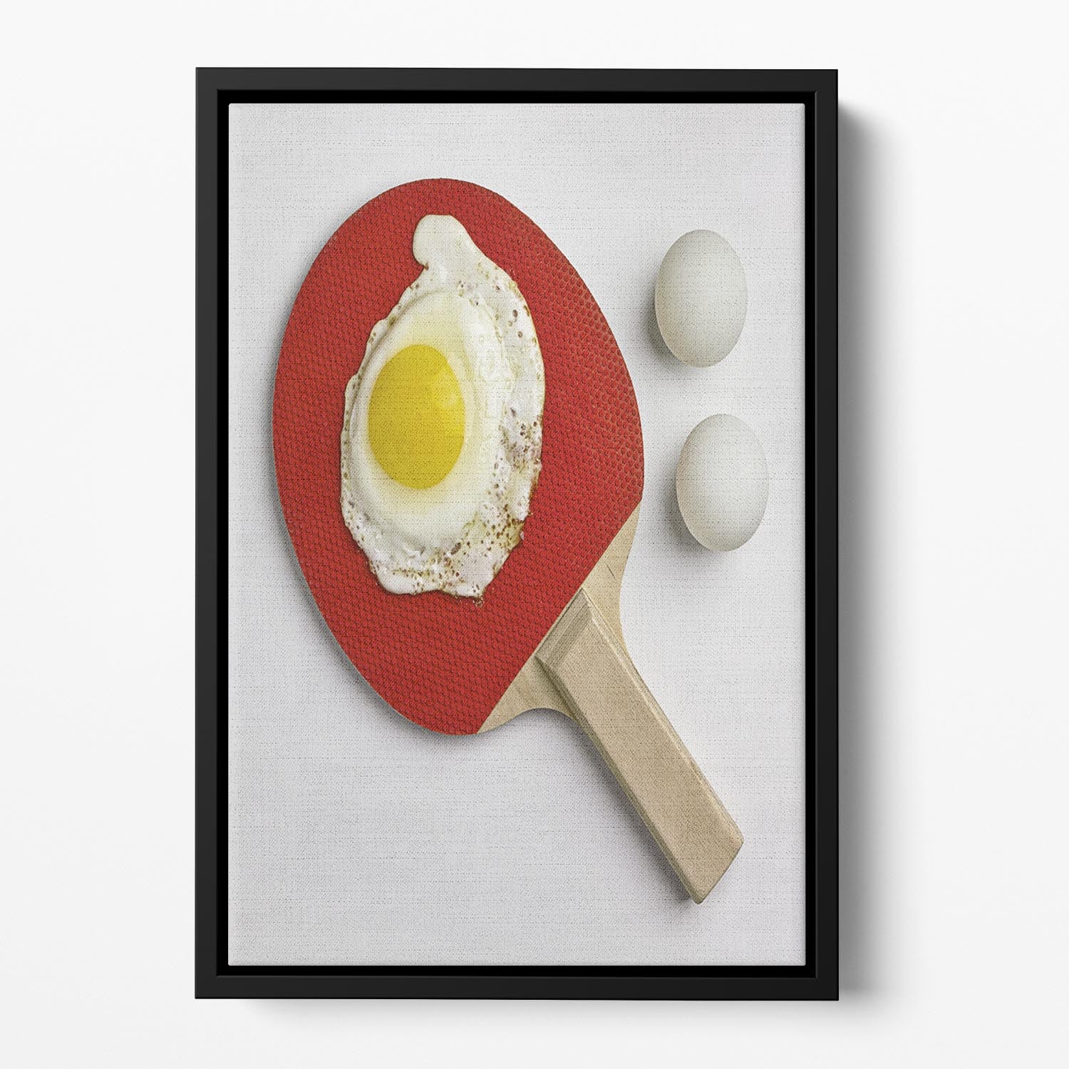 Egg Ping Pong Floating Framed Canvas - 1x - 2