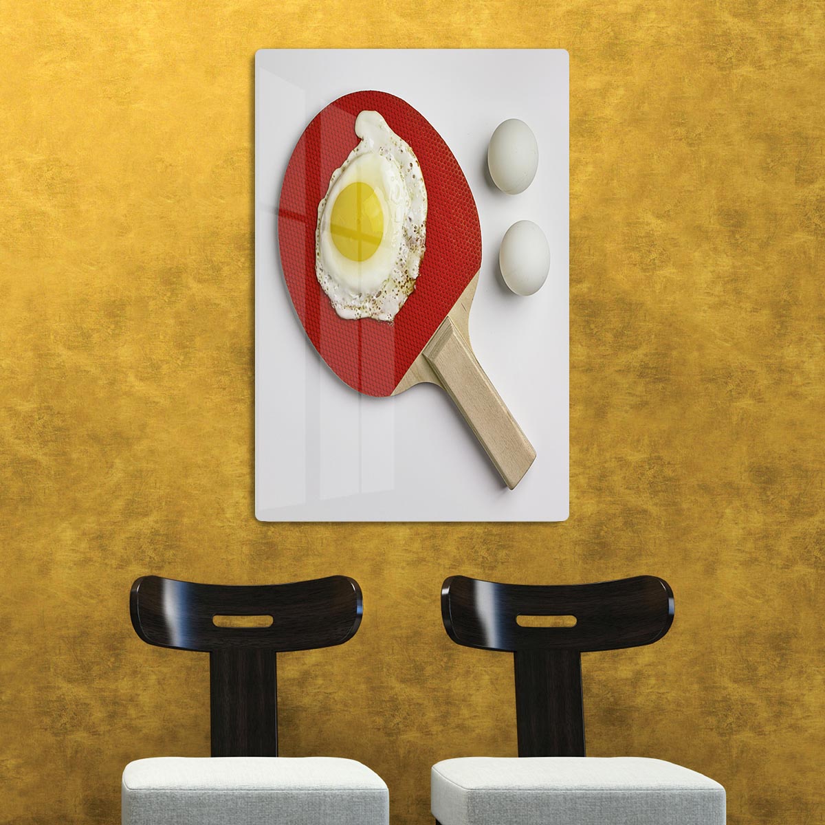 Egg Ping Pong Acrylic Block - 1x - 2
