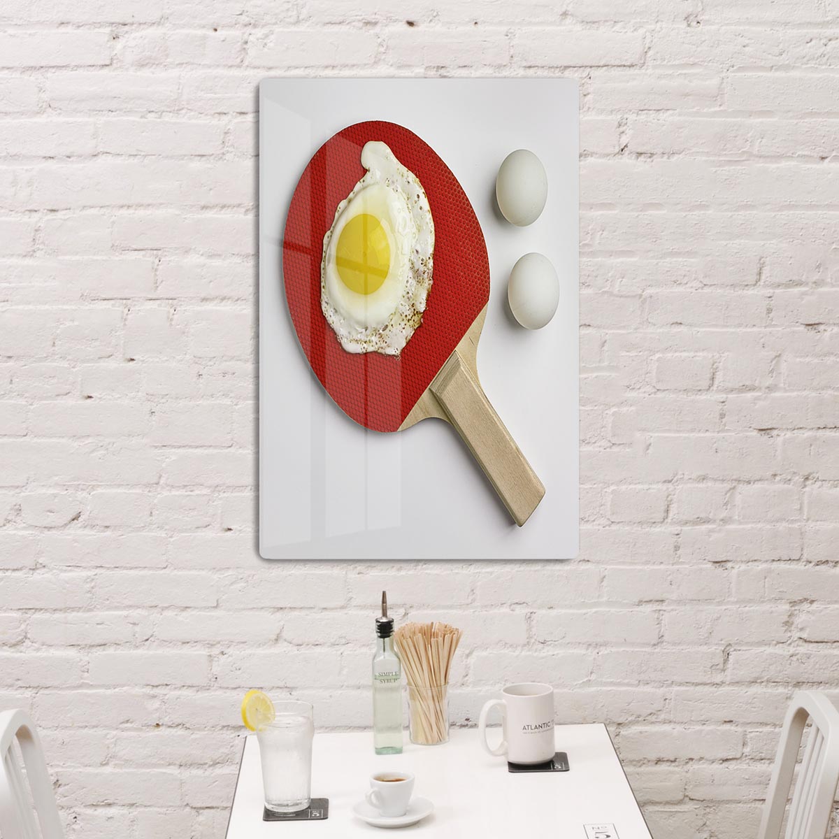 Egg Ping Pong Acrylic Block - 1x - 3
