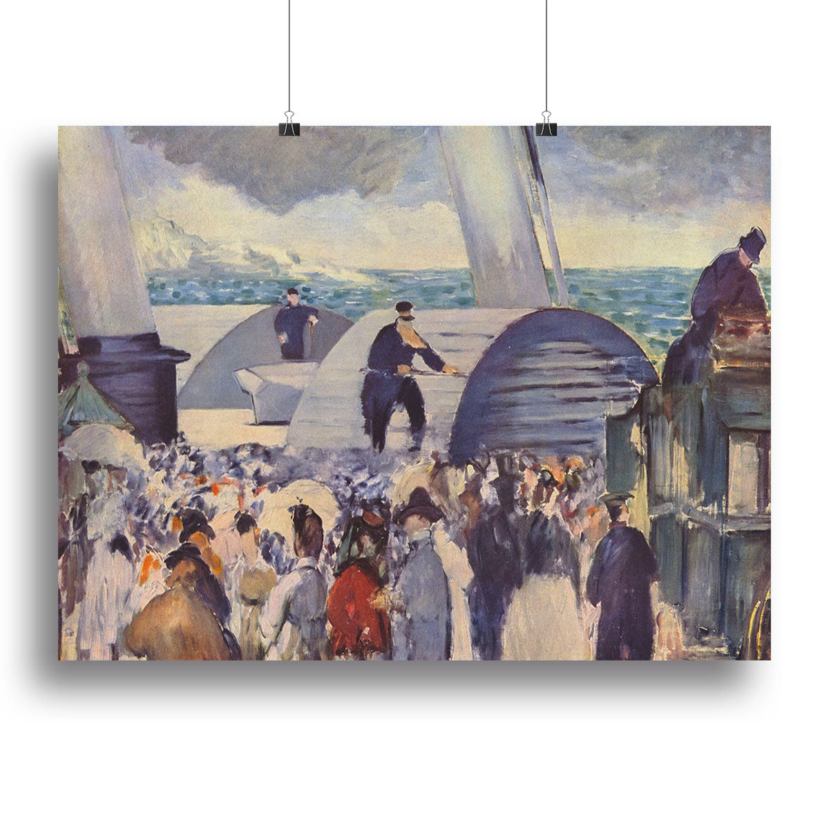 Embarkation of the Folkestone by Manet Poster - Unframed