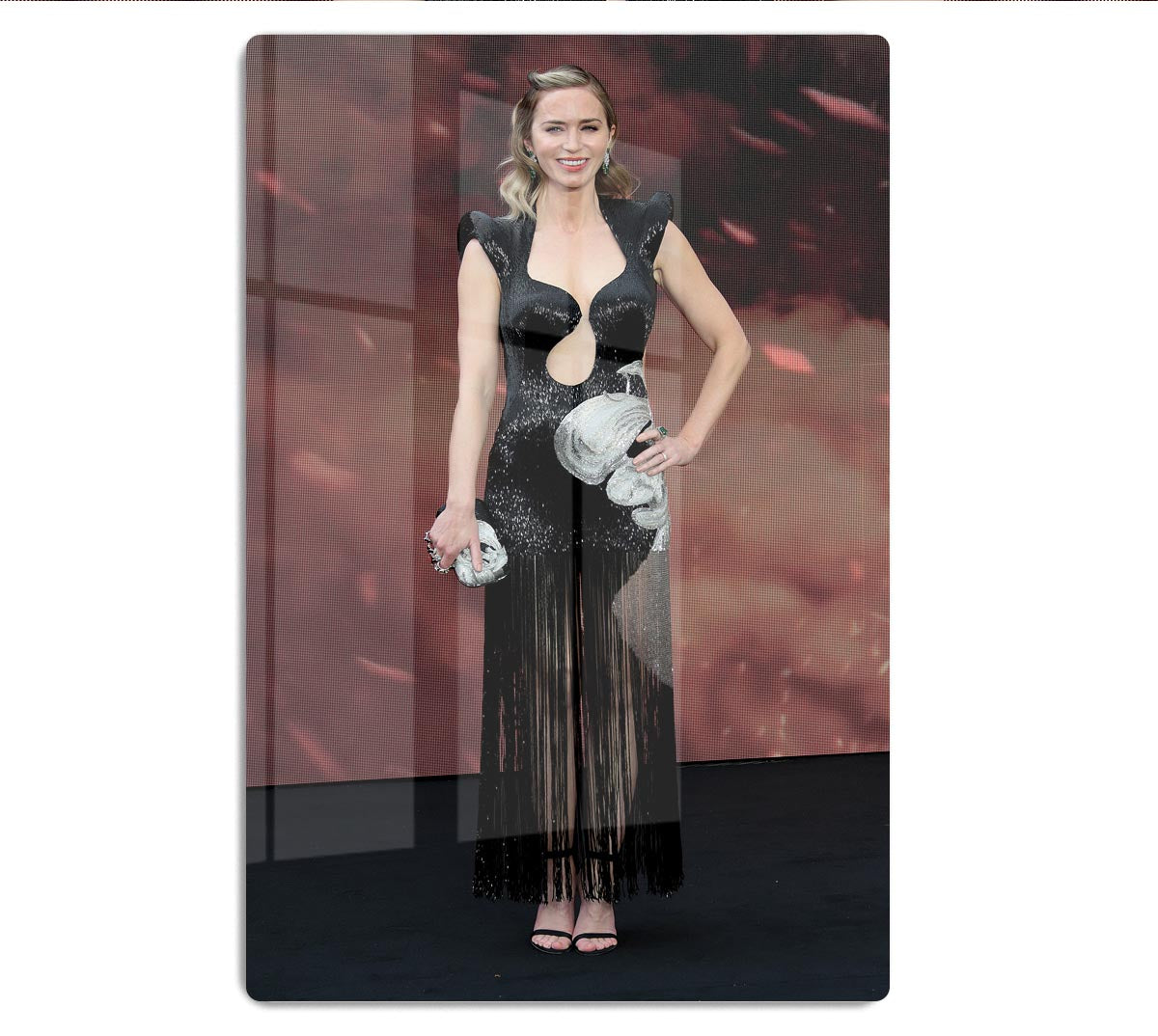 Emily Blunt at the Oppenheimer Premiere Acrylic Block - Canvas Art Rocks - 1