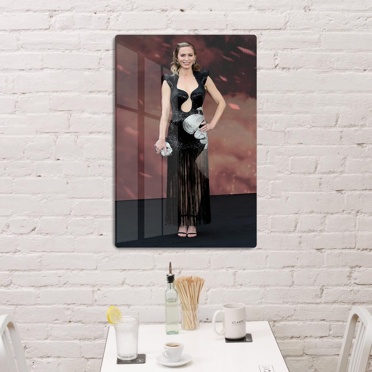 Emily Blunt at the Oppenheimer Premiere Acrylic Block - Canvas Art Rocks - 3