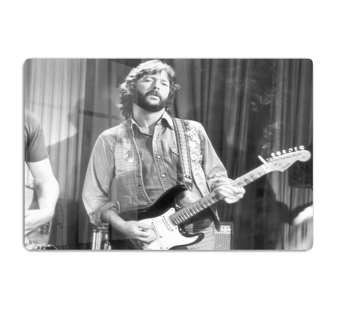 Eric Clapton in 1978 Acrylic Block - Canvas Art Rocks - 1