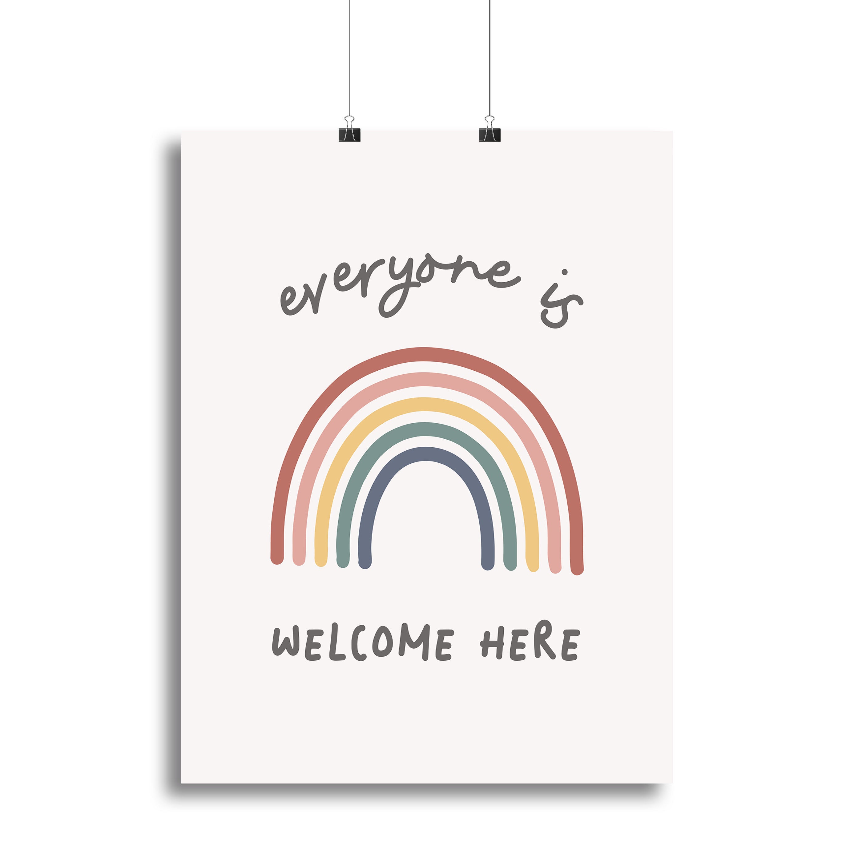 Everyone Is Welcome Here Canvas Print or Poster - Canvas Art Rocks - 2
