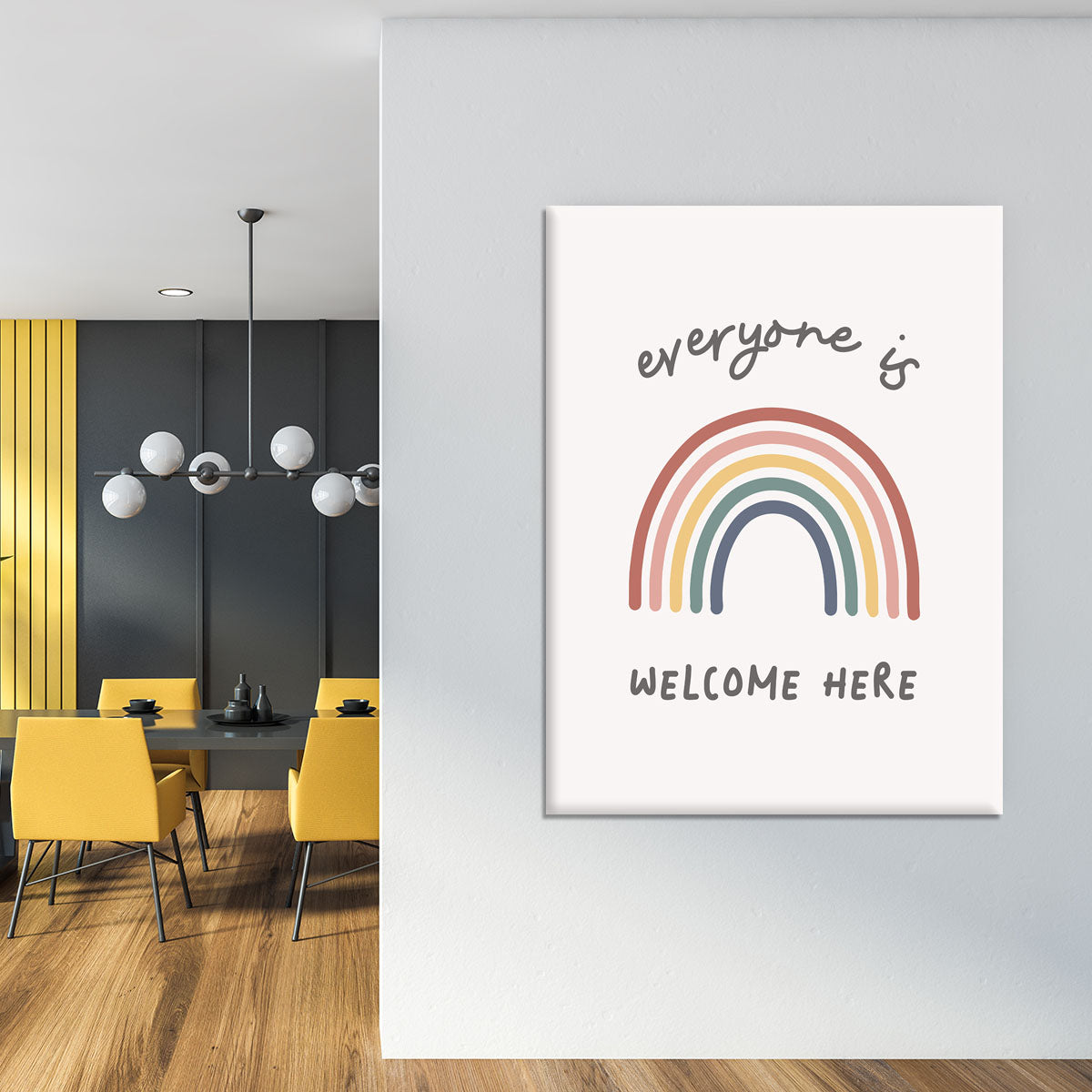 Everyone Is Welcome Here Canvas Print or Poster - Canvas Art Rocks - 4