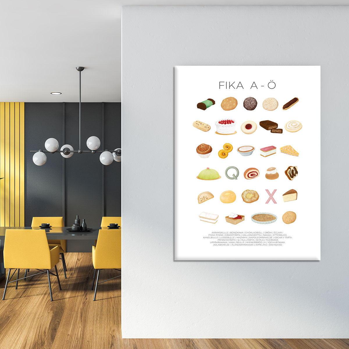 FIKA A A Canvas Print or Poster - Canvas Art Rocks - 4