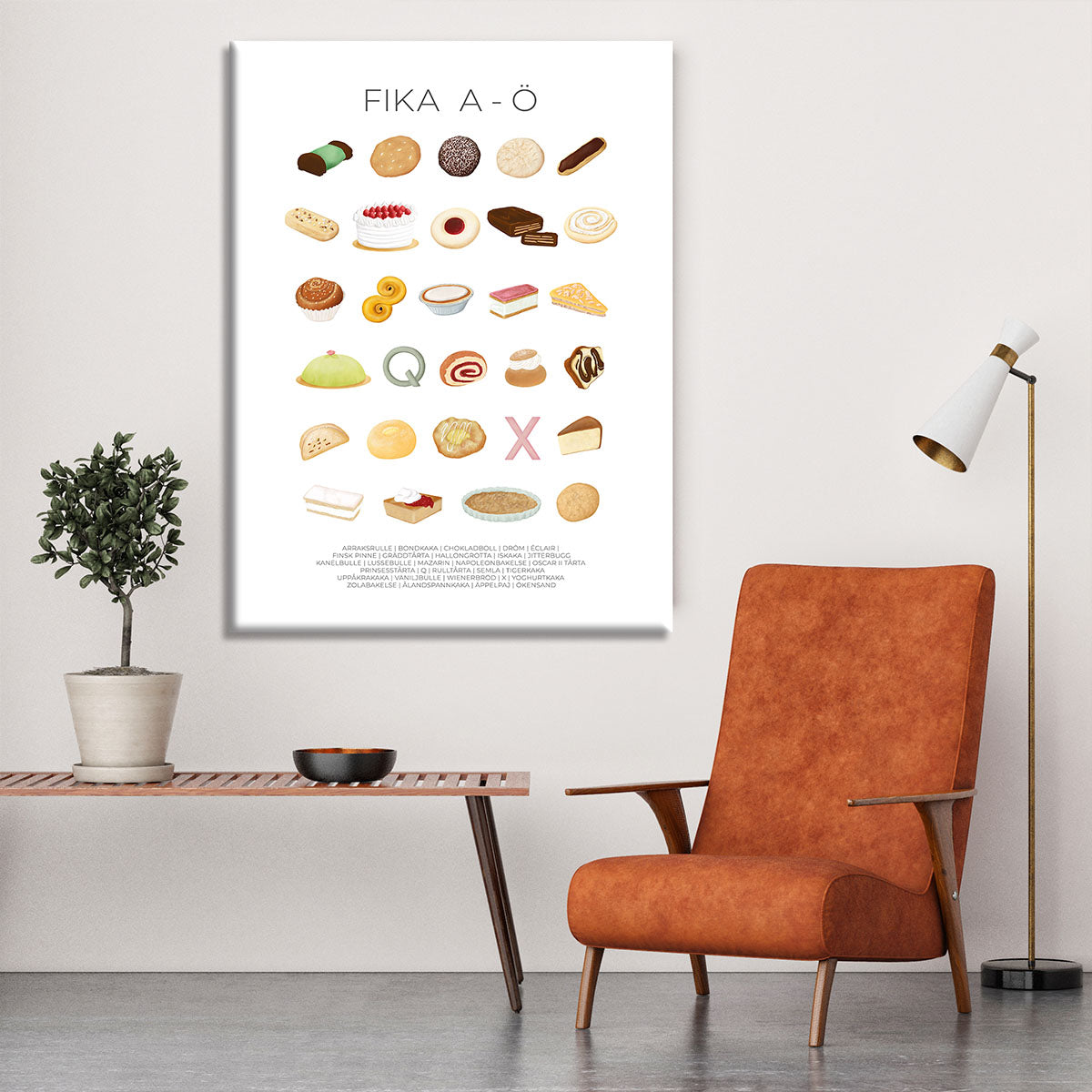 FIKA A A Canvas Print or Poster - Canvas Art Rocks - 6