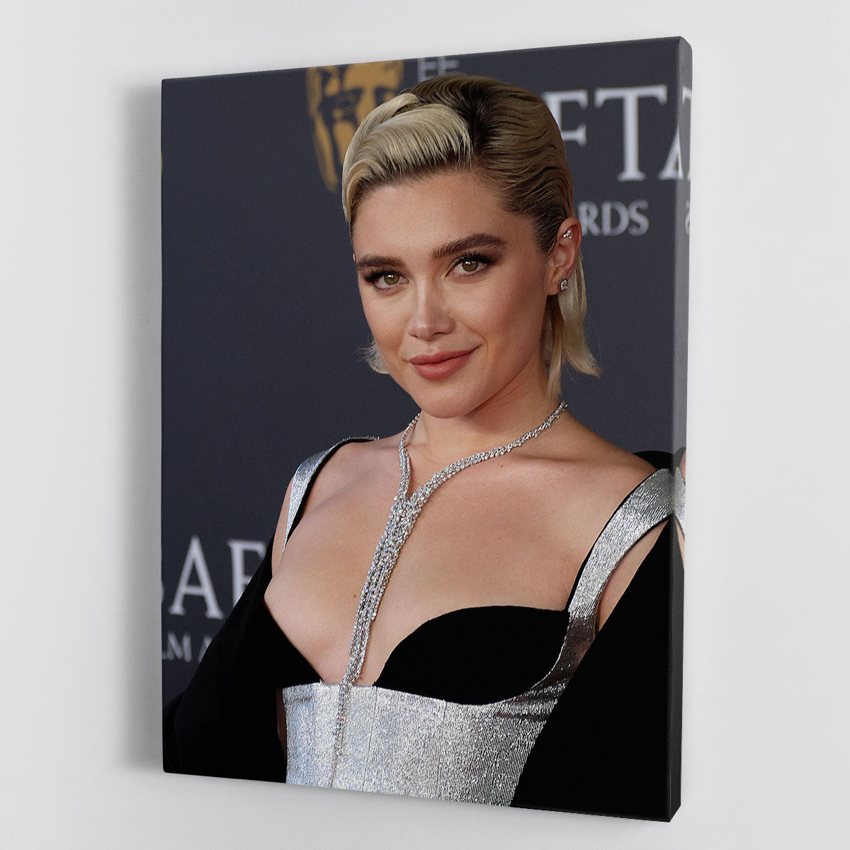 Florence Pugh at the Baftas Canvas Print or Poster - Canvas Art Rocks - 1