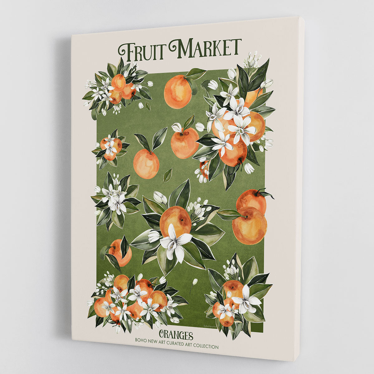 Fruit Market Oranges Canvas Print or Poster - Canvas Art Rocks - 1