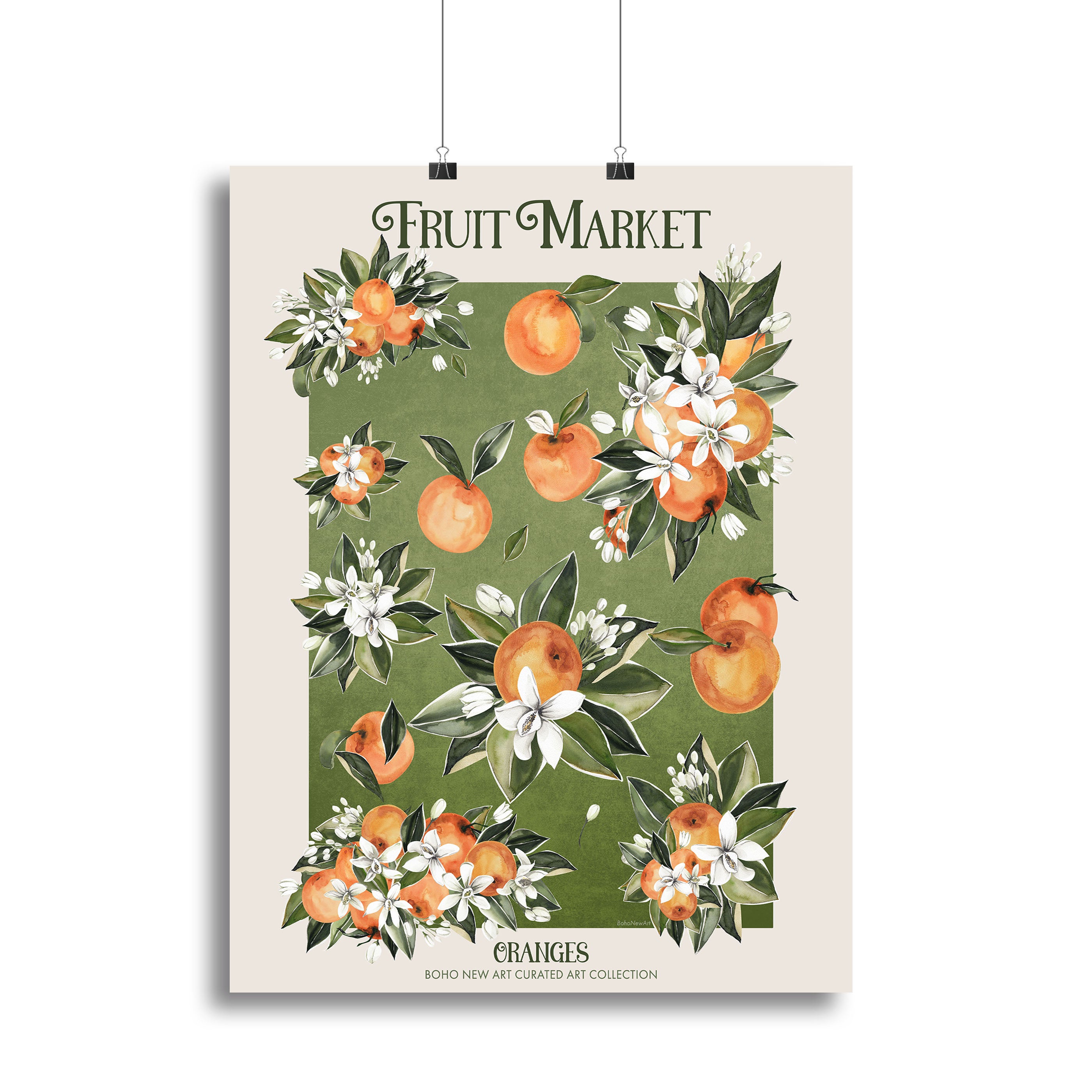 Fruit Market Oranges Canvas Print or Poster - Canvas Art Rocks - 2