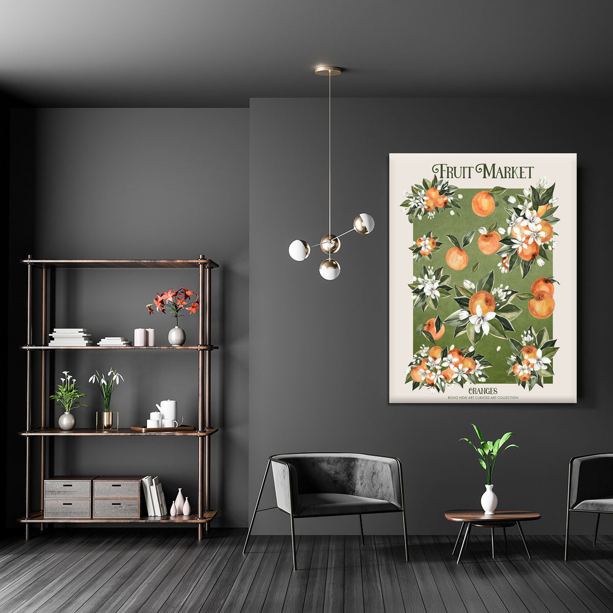 Fruit Market Oranges Canvas Print or Poster - Canvas Art Rocks - 5