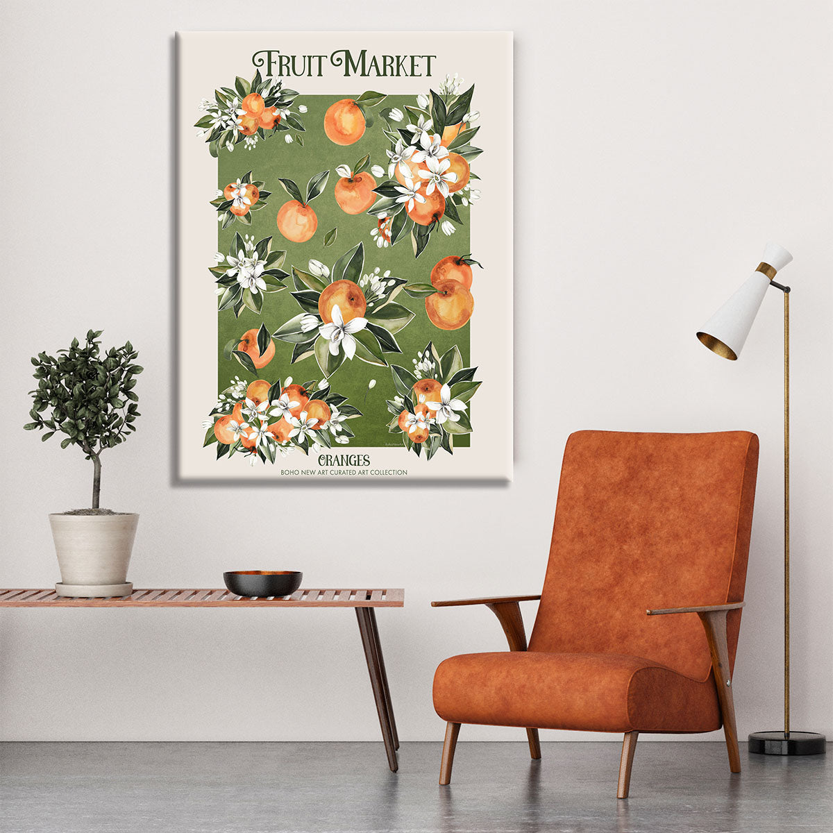 Fruit Market Oranges Canvas Print or Poster - Canvas Art Rocks - 6