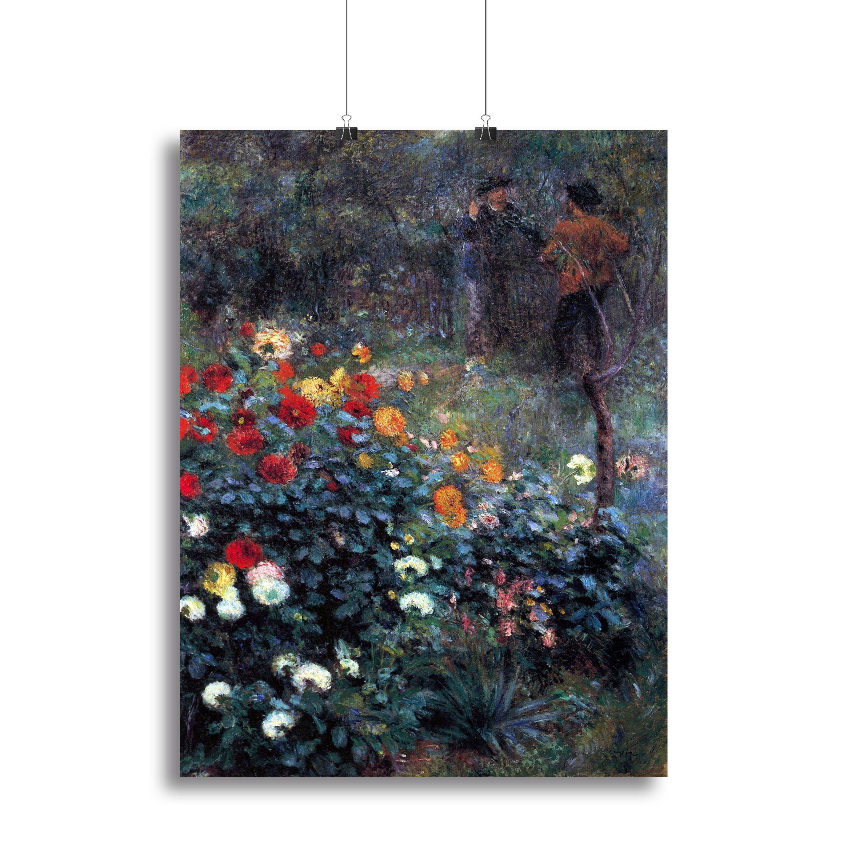 Garden in the street Cortot Montmartre by Renoir Poster - Unframed