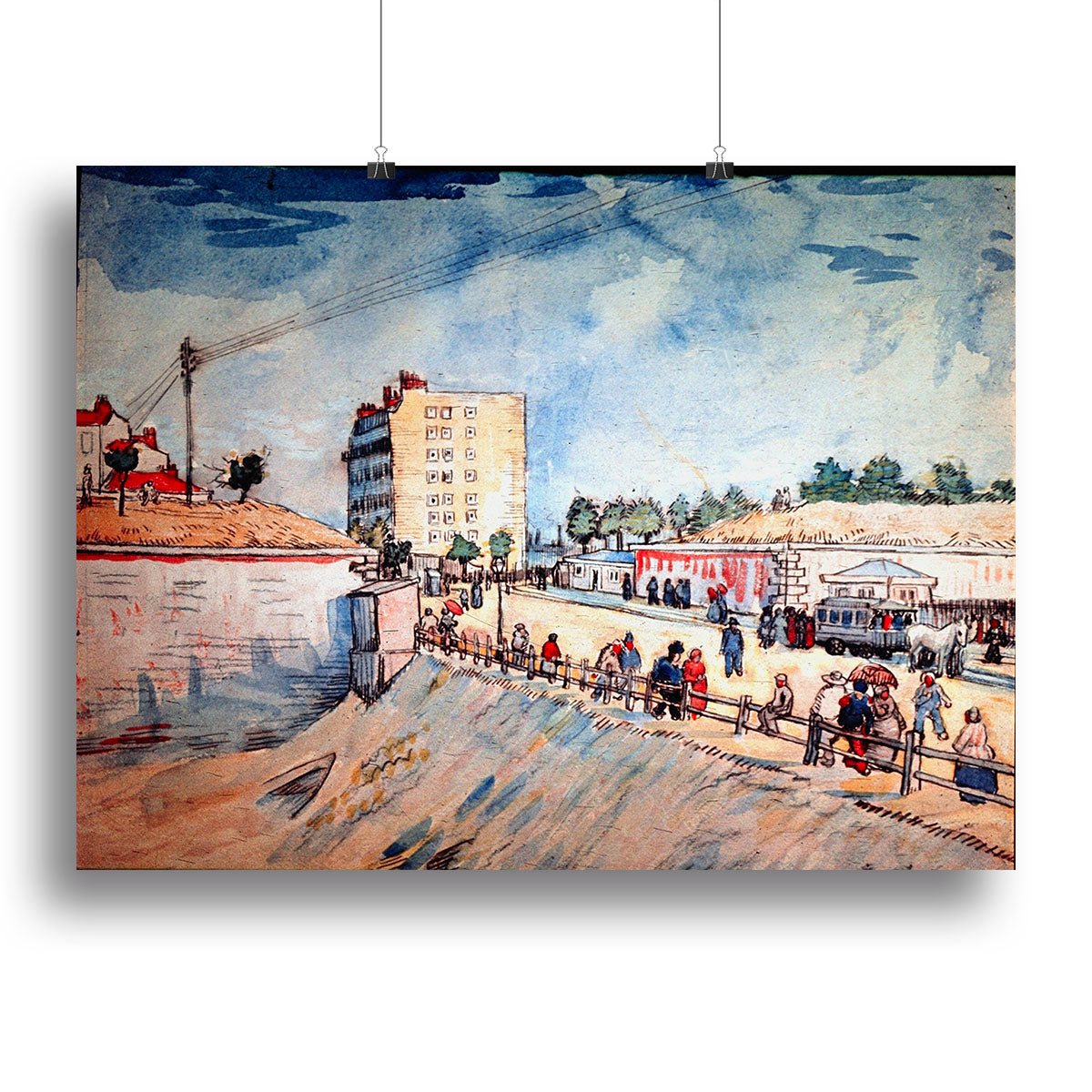 Gate in the Paris Ramparts by Van Gogh Poster - Unframed