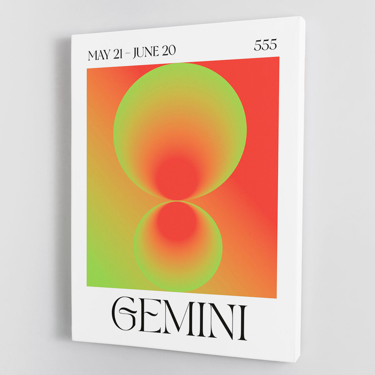Gemini Celestial Harmony Print Canvas Print or Poster - Canvas Art Rocks - 1